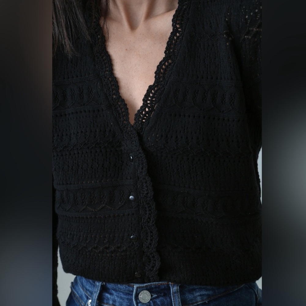 SEZANE Keyla Lace-like Cardigan - Picture 5 of 9